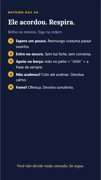 Roteiro das 3h no celular